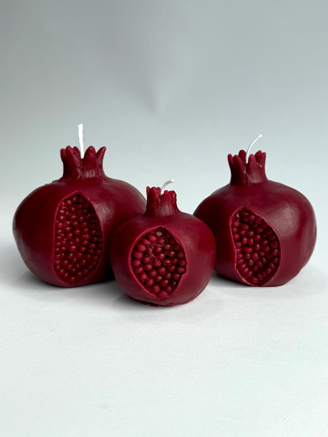 Pomegranate Soy Wax Candle – Handmade Fruit Candle