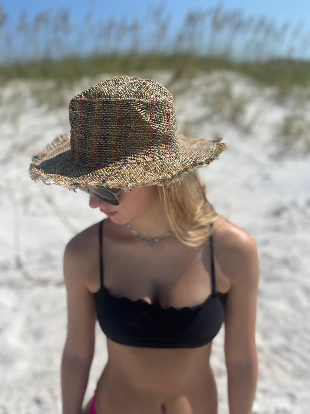 Handmade Hemp Sun Hat – Unisex Wide Brim, Packable, Natural Color