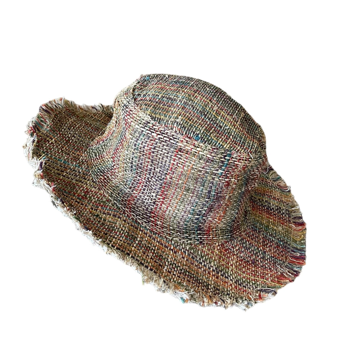Handmade Hemp Sun Hat – Unisex Wide Brim, Packable, Natural Color